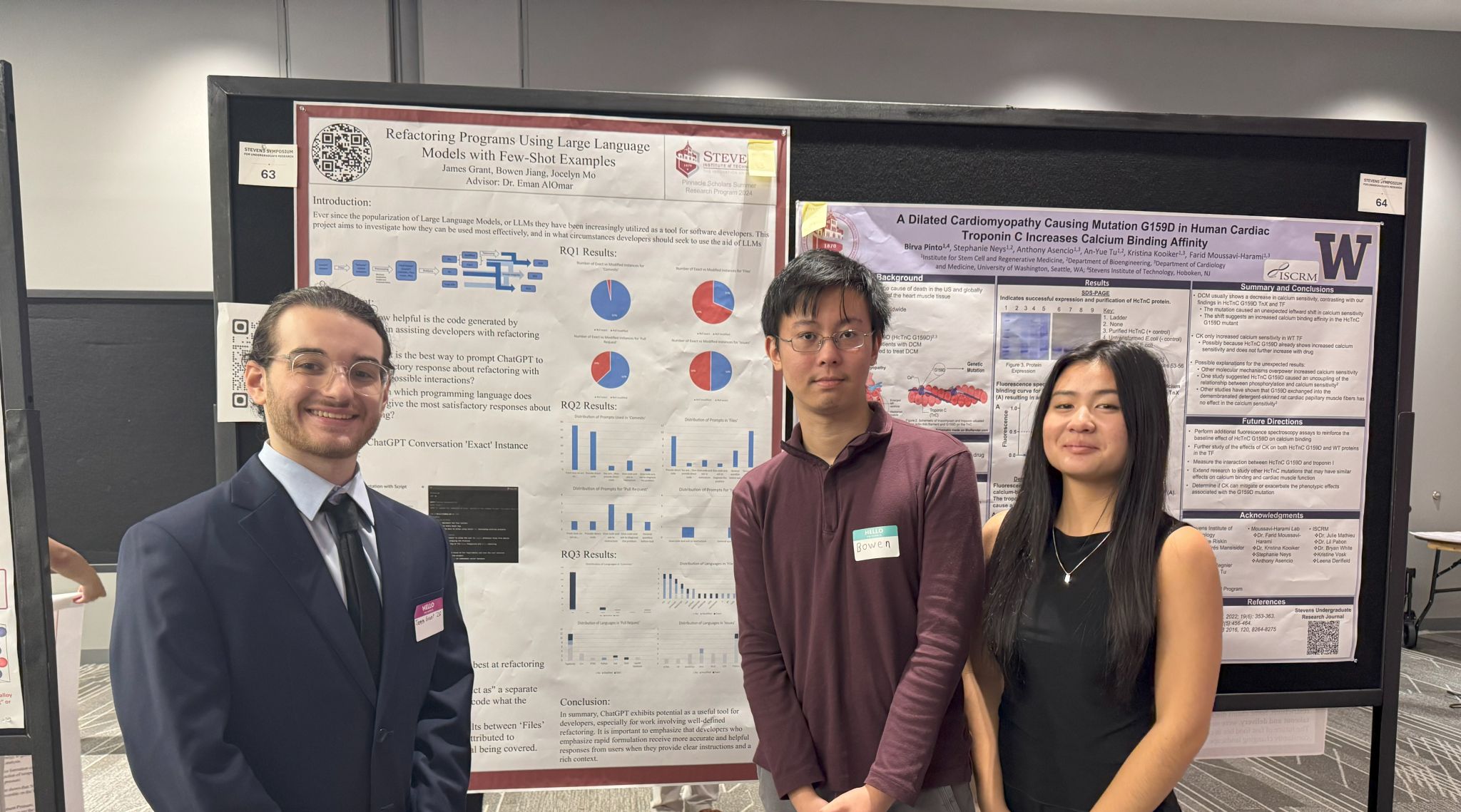 A photo of me presenting at Stevens Institute of Technology's Pinnacle Conference 2024