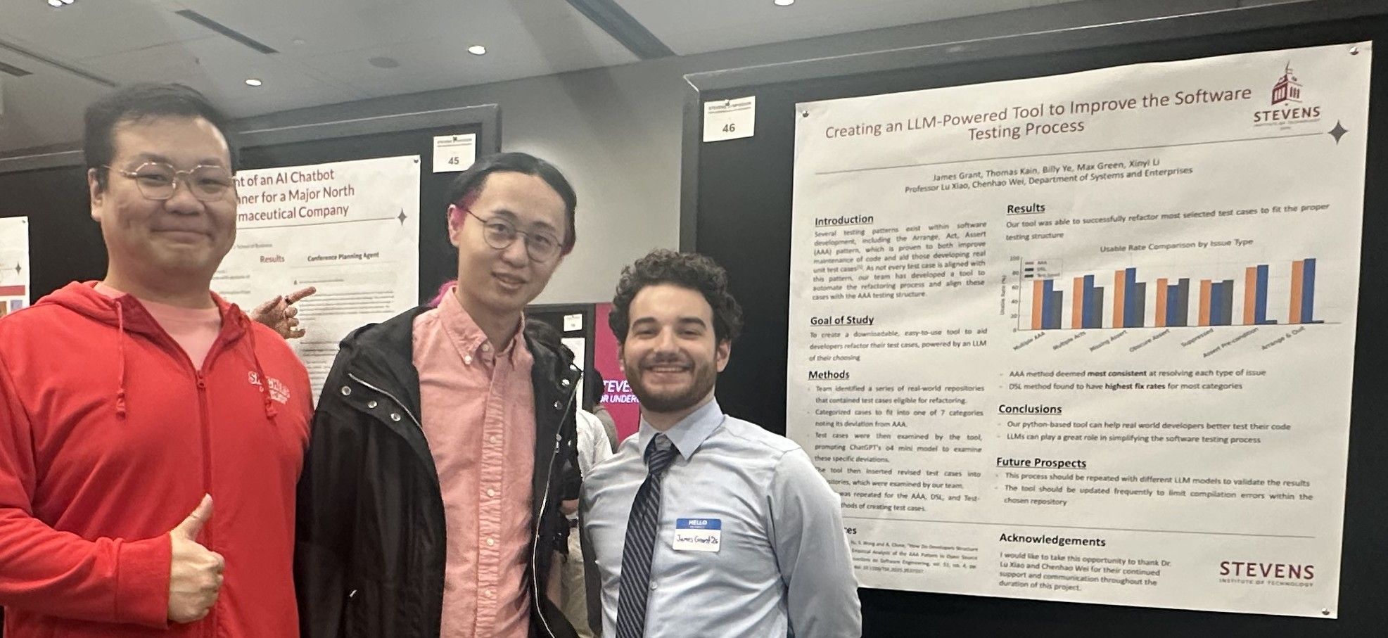 A photo of me presenting at Stevens Institute of Technology's Pinnacle Conference 2025